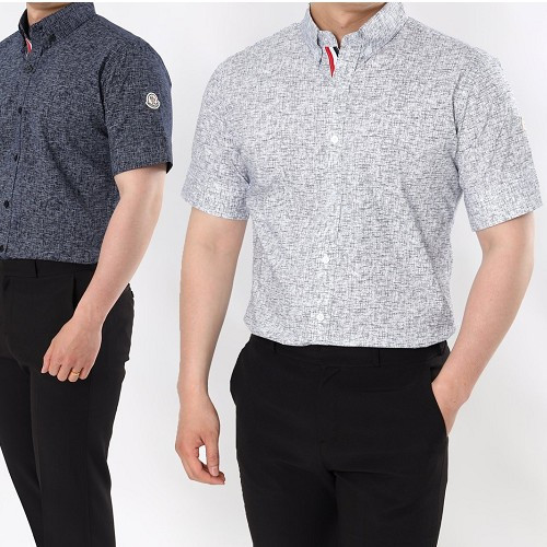 몽클*어 히든삼선 반팔 셔츠