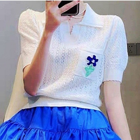 돌체앤가바나 포켓 플라워 니트