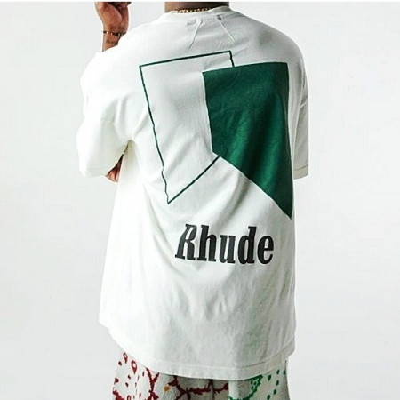 루드 RHUDE 트랙 로고 티셔츠