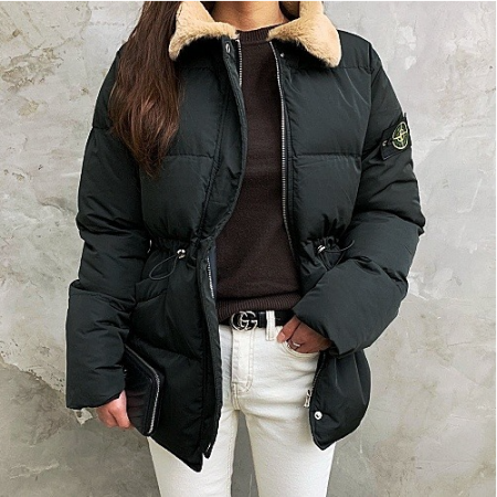 스톤아일*드 밍크 카라 패딩