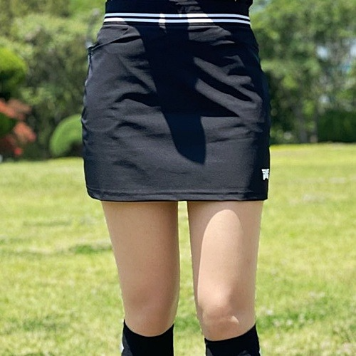 (국내배송) P*G 밴딩 라인 랩스커트