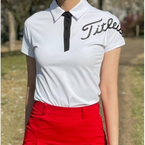 타이틀 리*트 숄더 로고 카라 티셔츠