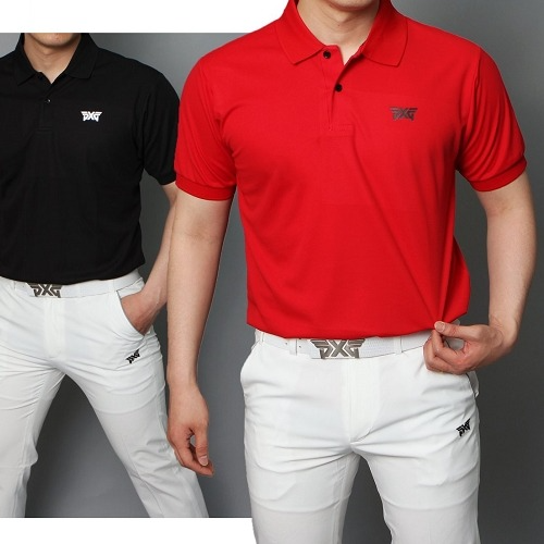 P*G 베이직 가슴나염 카라 티셔츠