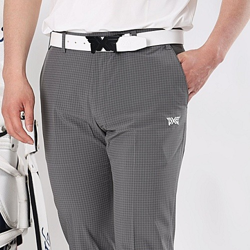 P*G 루 체크 클래식 팬츠