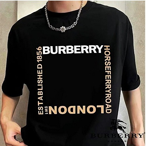 버*리 BURBERRY 사각 로고 티셔츠