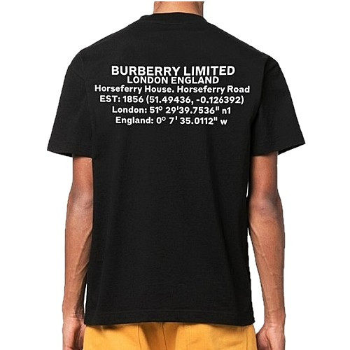 버*리 BURBERRY 호스페리 백그라운드 반팔 티셔츠