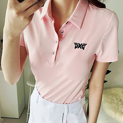 (국내배송) P*G GOLF 어깨 라인 카라티셔츠