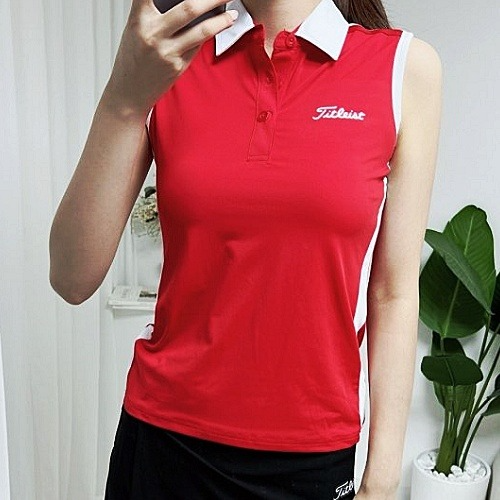 (국내배송) 타이틀리*트 TITLEIST 카라 배색 나시