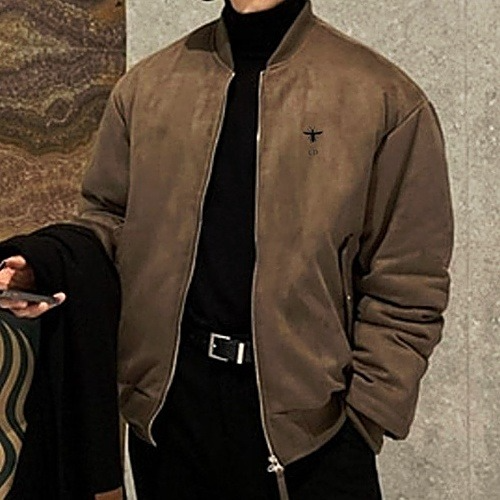 GUCCI 스웨이드 처비 봄버자켓