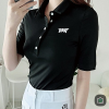 (국내배송) P*G GOLF 견장 고리 카라 티셔츠