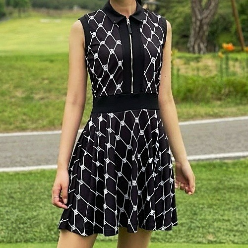 어뉴 ANEW 카라 뉴로고 DTP 원피스