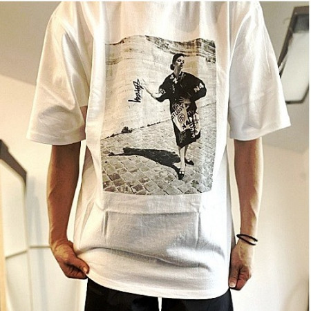 스투시STUSSY 걸 크루넥 티셔츠