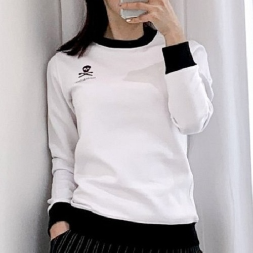 마크앤 로* 빅 스컬 라운드 맨투맨