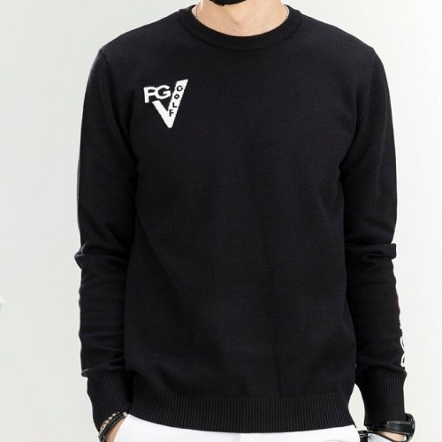 pg 레터링 후면로고 라운드니트