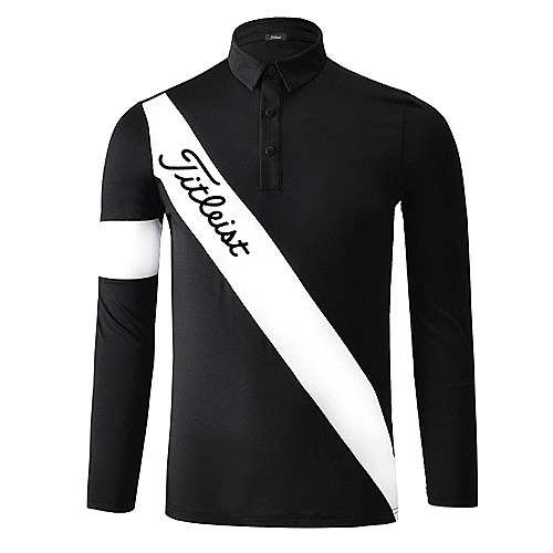 타이틀리*트 사선띠 포인트 긴팔 티셔츠