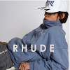 루드 RHUDE 쿼터로고 스웻 집업 스웻셔츠
