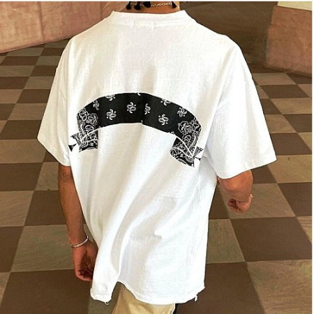 ASKYUR SELF 반다나플래그 티셔츠