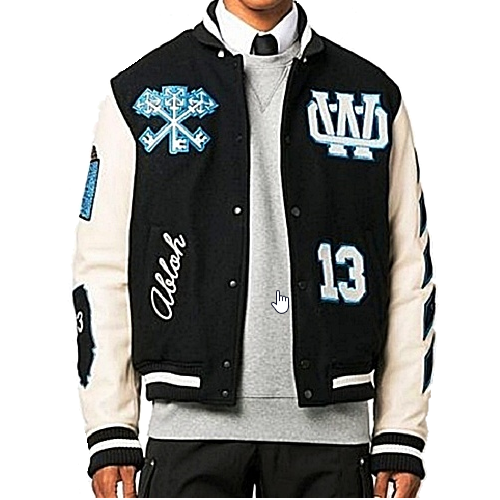 오프화*트 OFF-WHIT 프로즌 바시티자켓