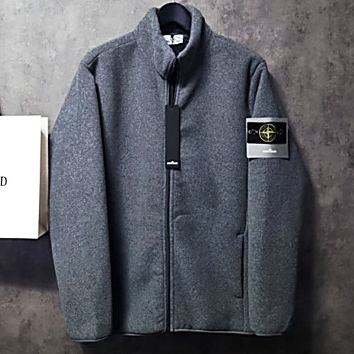 스톤아일*드 와펜패치 플리스 집업자켓