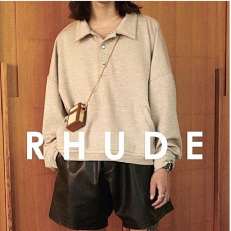 루드 RHUDE 쿼터폴로 스웻셔츠