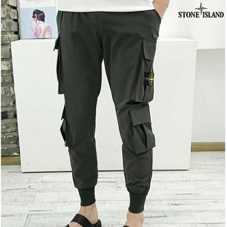 스톤아일*드 STONE ISLAND 쿨링 쿼드포켓 카고 팬츠