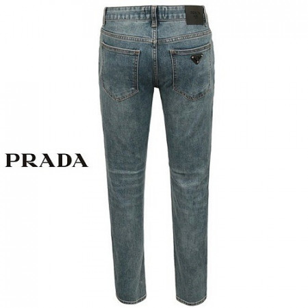 프*다 PRADA 슬림 일자 스판 팬츠