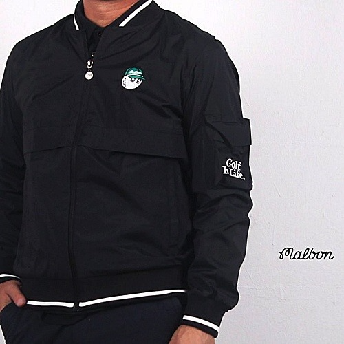 말* 스크립트 버켓 우븐 자켓