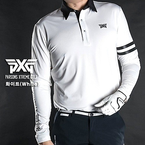 P*G PARSONS GOLF 파워 드롭 견장 카라셔츠
