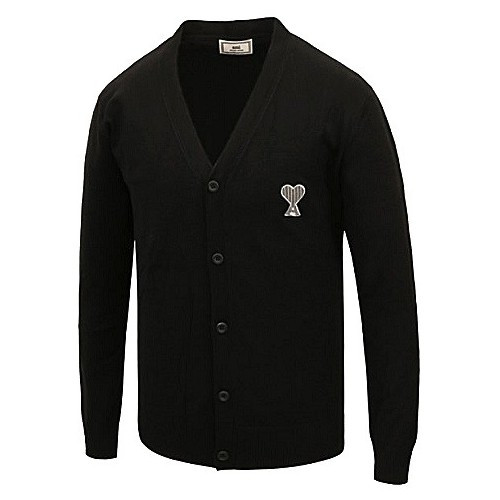 AMI 하트로고 캐시미어 가디건