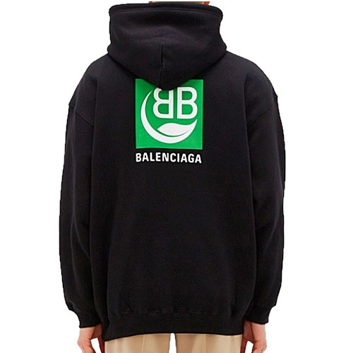 발렌시*가 BALENCIAGA 그린로고 후드