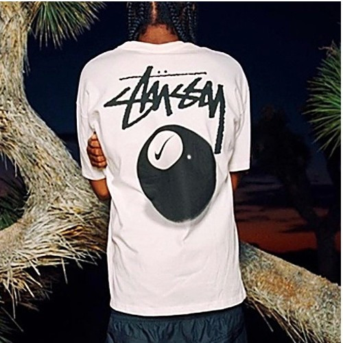 NIKE × STUSSY 8ball 크루넥 티셔츠