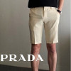 프*다 PRADA 링클프리 사이드밴딩 하프슬랙스