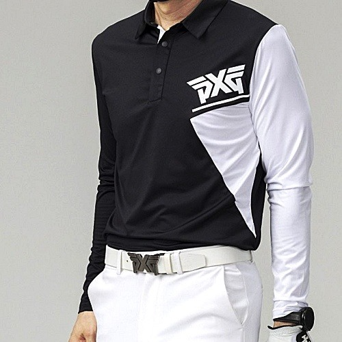 P*G PARSONS GOLF 배색 카라 티셔츠