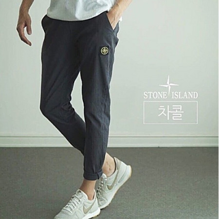 스톤아일*드 STONE ISLAND 파스텔 린넨스판 팬츠