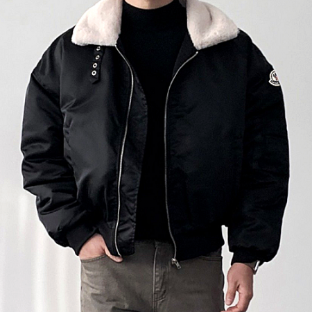 몽클*어 누빔 퍼 다운 패딩