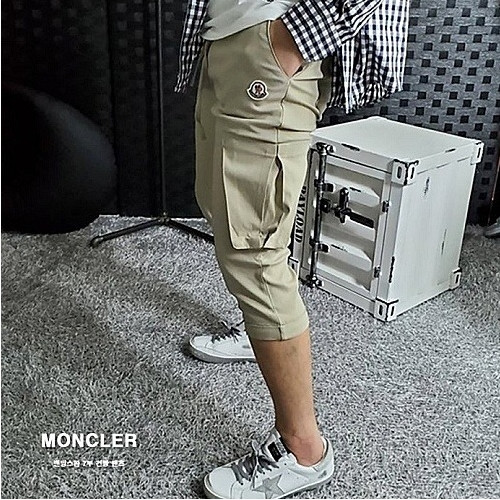 몽클*어 MONCLER 밴딩 스판 7부 건빵 팬츠
