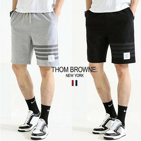 톰브*운 THOM BROWNE 사선 루즈핏 밴딩 반바지