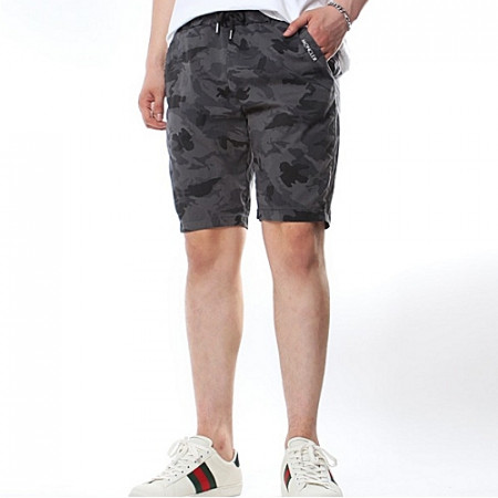 몽클*어 카모 스판 하프팬츠