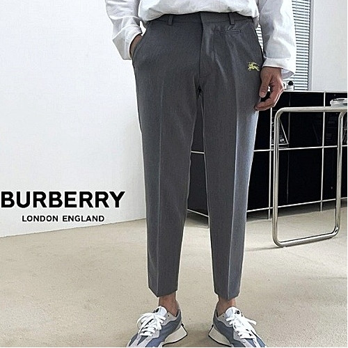버*리 BURBERRY 베이직 로고 슬랙스