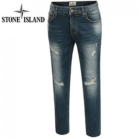 스톤아일*드 STONE ISLAND 데미지 워싱 와팬 슬림진