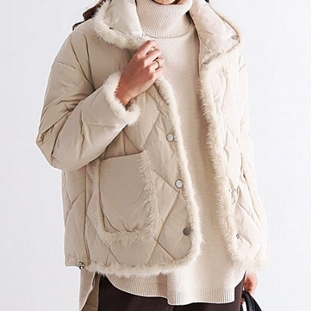 MONCLER 덕다운 밍크퍼 자켓