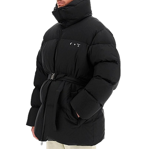 오프화*트 OFF WHITE 벨티드푸퍼 다운자켓
