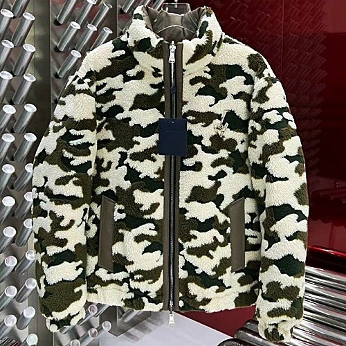 루이*통 카모 양털 덕다운 패딩