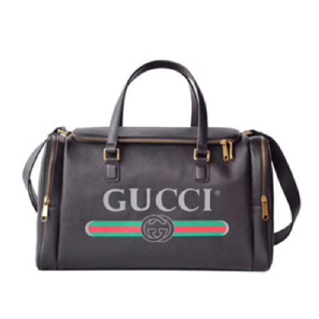 구찌 로고 보스턴백 블랙