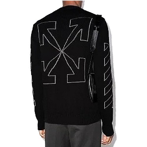 오프화*트 OFF-WHITE 애그널 니트