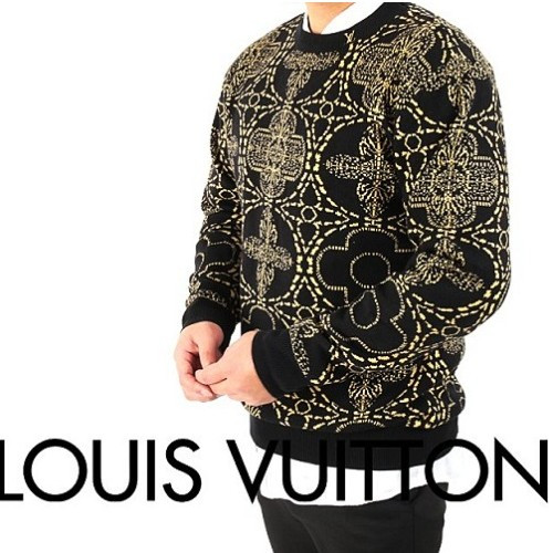 LOUIS VUITTON 모노그램 자수 캐시미어 니트