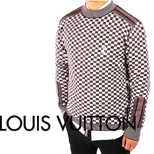 루이*통 LOUIS VUITTON 다미 자수 캐시미어 니트