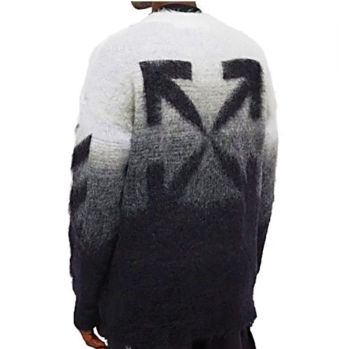 오프화*트 OFF-WHITE에로우 브러쉬 스웨터