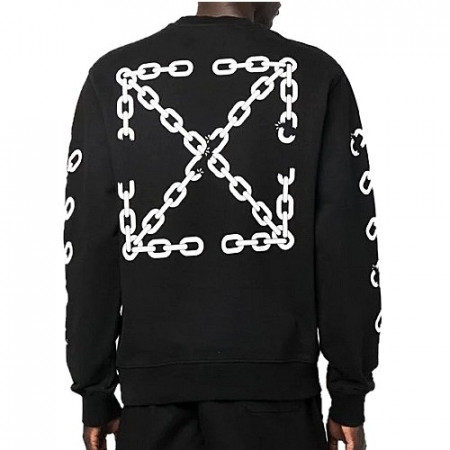 오프화*트 OFF-WHIT 체인 맨투맨