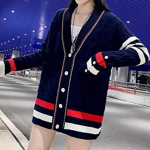 톰브*운 더블꽈배기 가디건